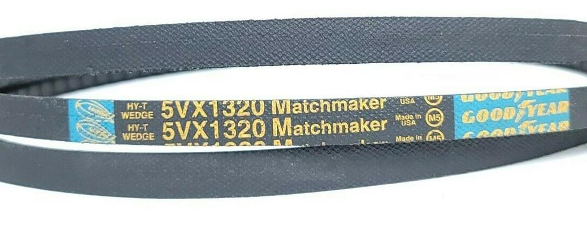 Used NEW GOODYEAR 5VX1320 MATCHMAKER V-BELT 132 INCH LENGTH 5/8 INCH WIDTH