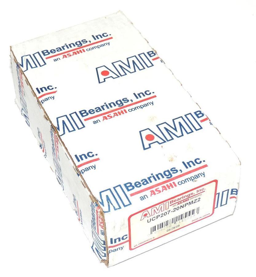 Used NIB AMI ASAHI UCP207-20NPMZ2 PILLOW BLOCK BEARING 1-1/4" SHAFT, UCP20720NPMZ2