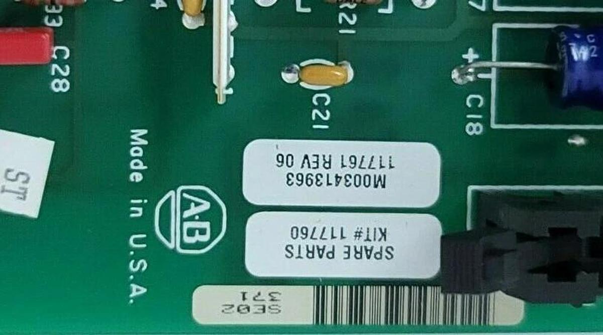 Used ALLEN BRADLEY 117761 CONTROL BOARD REV. 06