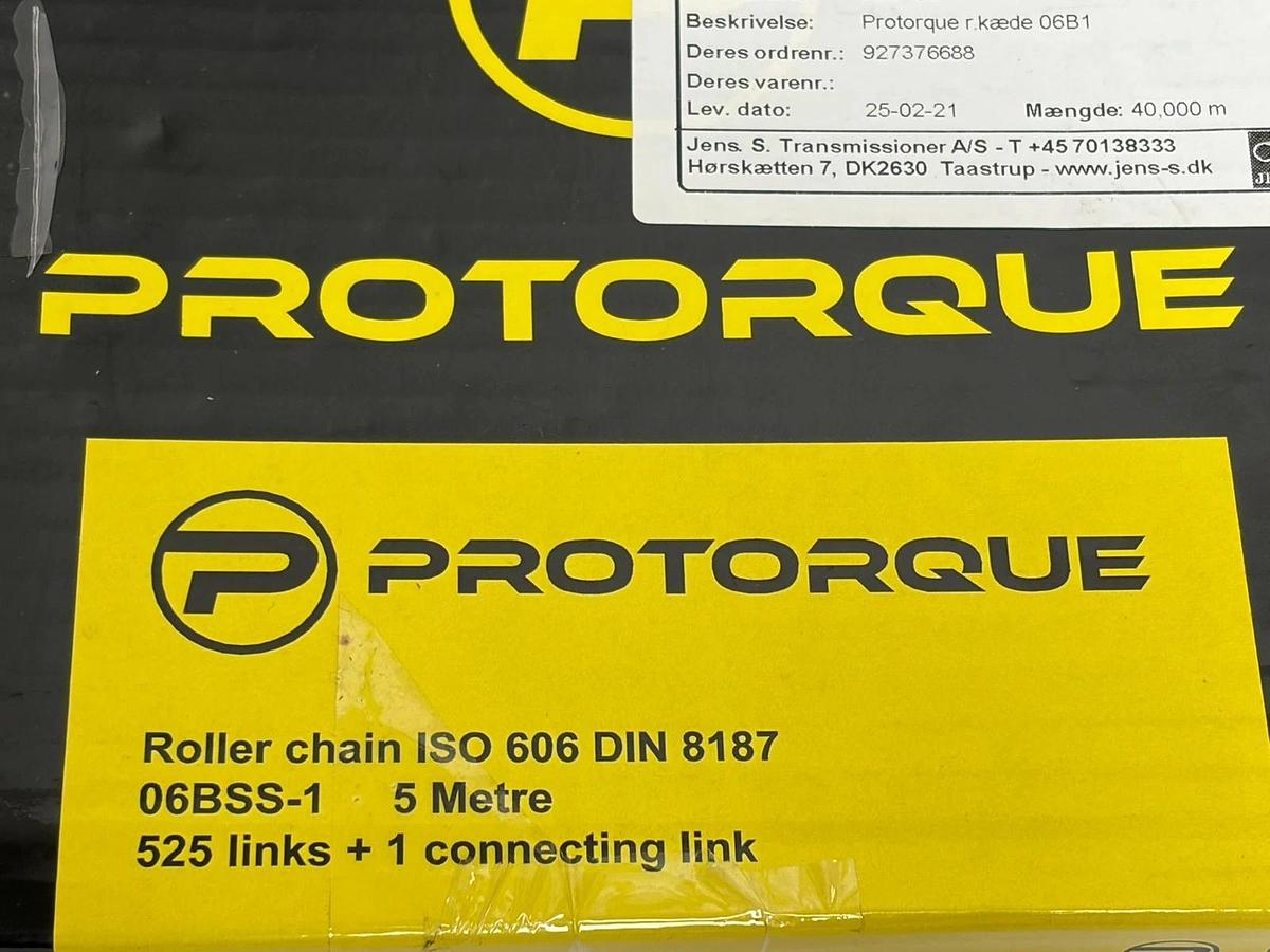 Tetra Pak Protorque 06BSS-1 Stainless Roller Chain 3/8" ISO 606 DIN 8187 6M New