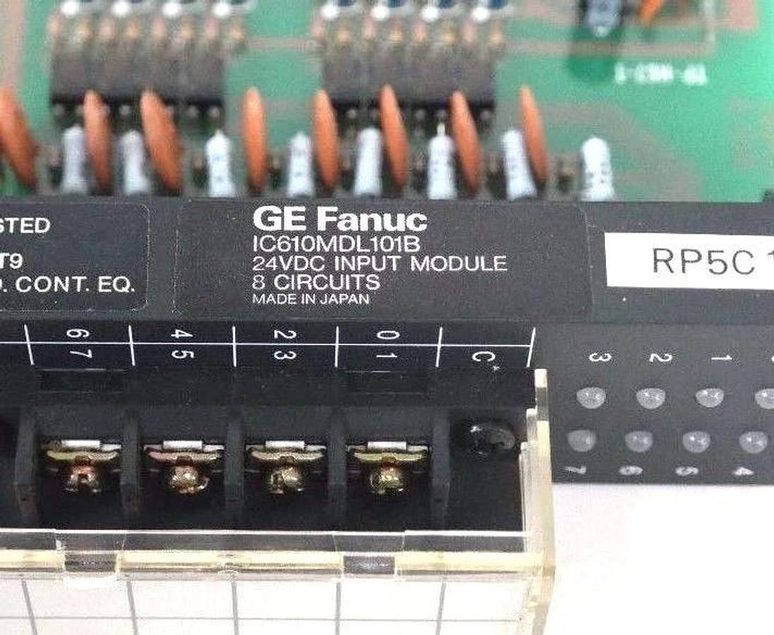 Used NIB GE FANUC IC610MDL101B 24VDC INPUT MODULE MDL/8 - MASTER CASE OF 10