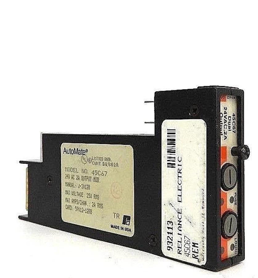 Used RELIANCE ELECTRIC 45C67 DUAL OUTPUT MODULE 24V AC 2A