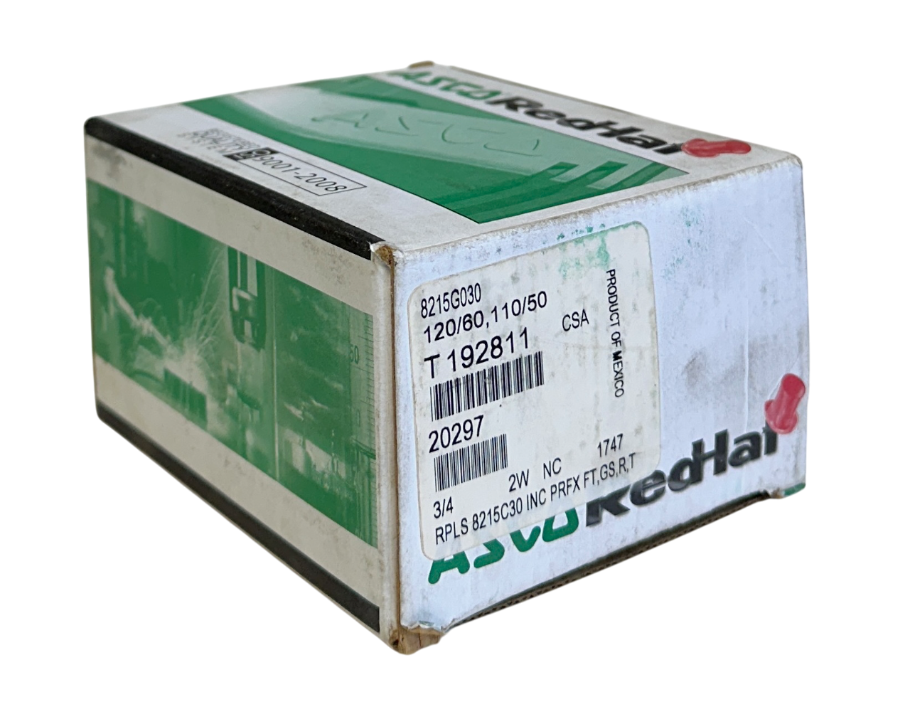 Used ASCO 8215G030 RedHat SOLENOID VALVE 110/120V 50/60Hz COIL 3/4'' 10.1W NSMP