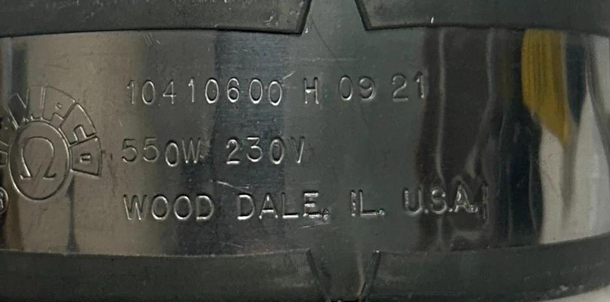 Used TEMPCO 10410600 H 09 21 / 10410600H0921 BAND HEATER 1-1/2'' 550W 230V USNP