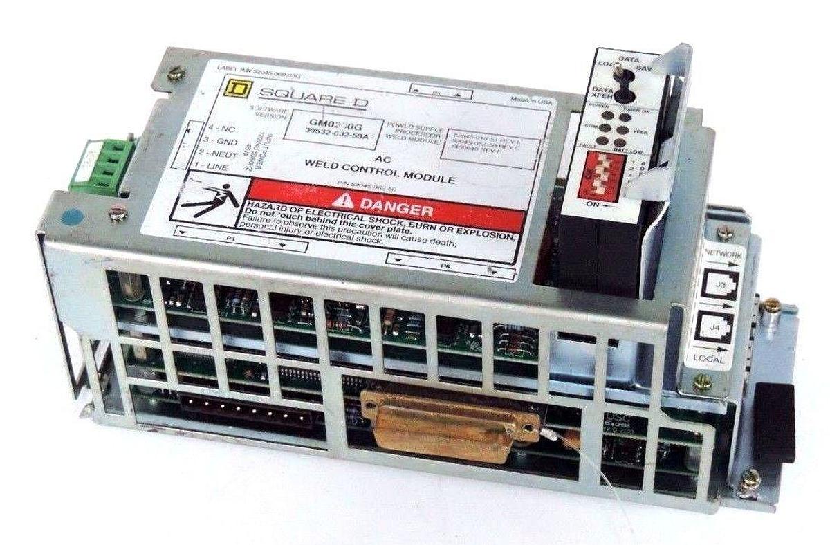 Used SQUARE D 52045-062-50 WELD CONTROL MODULE SOFTWARE VERSION GM0200G 30532-002-50A