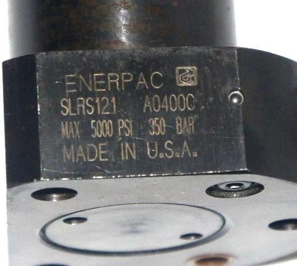 Used ENERPAC SLRS121 HYDRAULIC SWING CYLINDER 5000 PSI MAX 350 BAR
