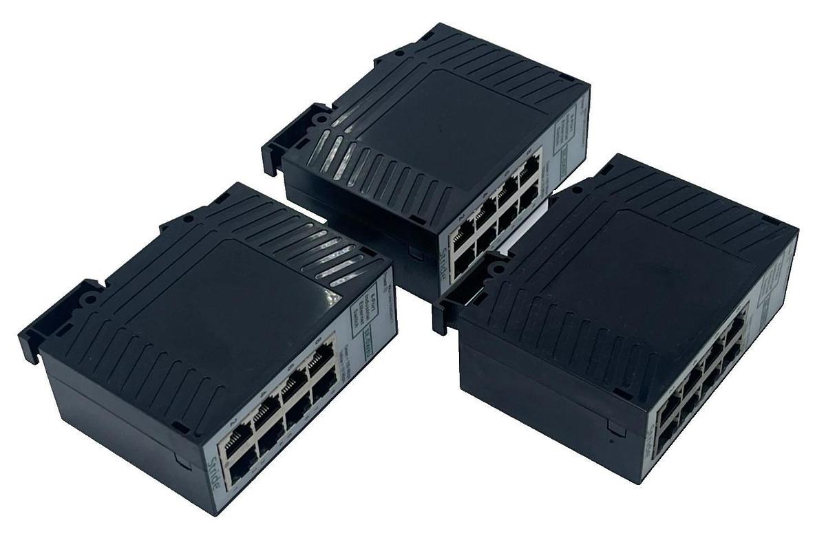 Used LOT OF 3 Automation Direct Stride SE-SW8U 8-Port Industrial Ethernet Switch