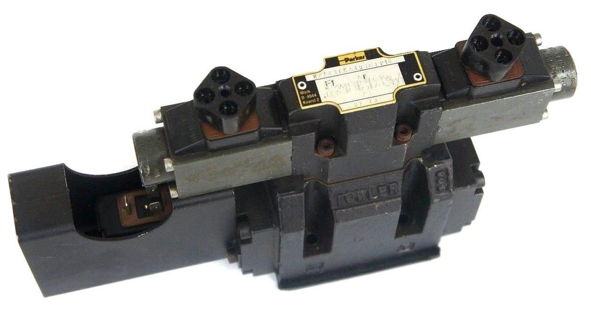 Used PARKER WPL43ECA493C1P10 SERVO SOLENOID VALVE WPL43ECA493