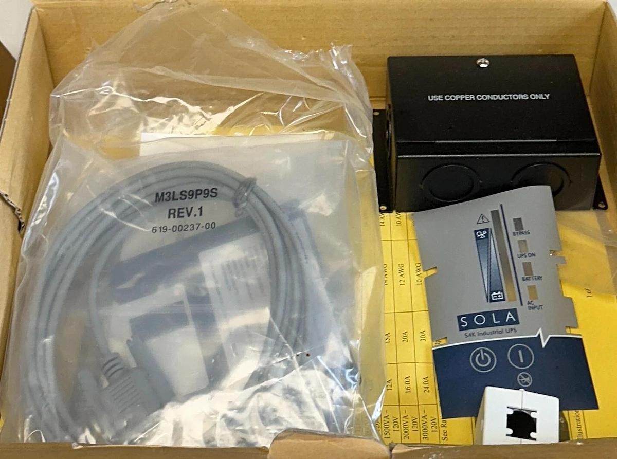 NEW EMERSON SOLA S4K2U-3000 / S4K2U3000 S4K INDUSTRIAL UPS CONVERSION KIT NSMP