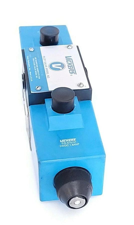 NEW VICKERS 02-140554 PILOT VALVE DG4S4-0131C-U-H-60 W/ 879147 24VDC COILS