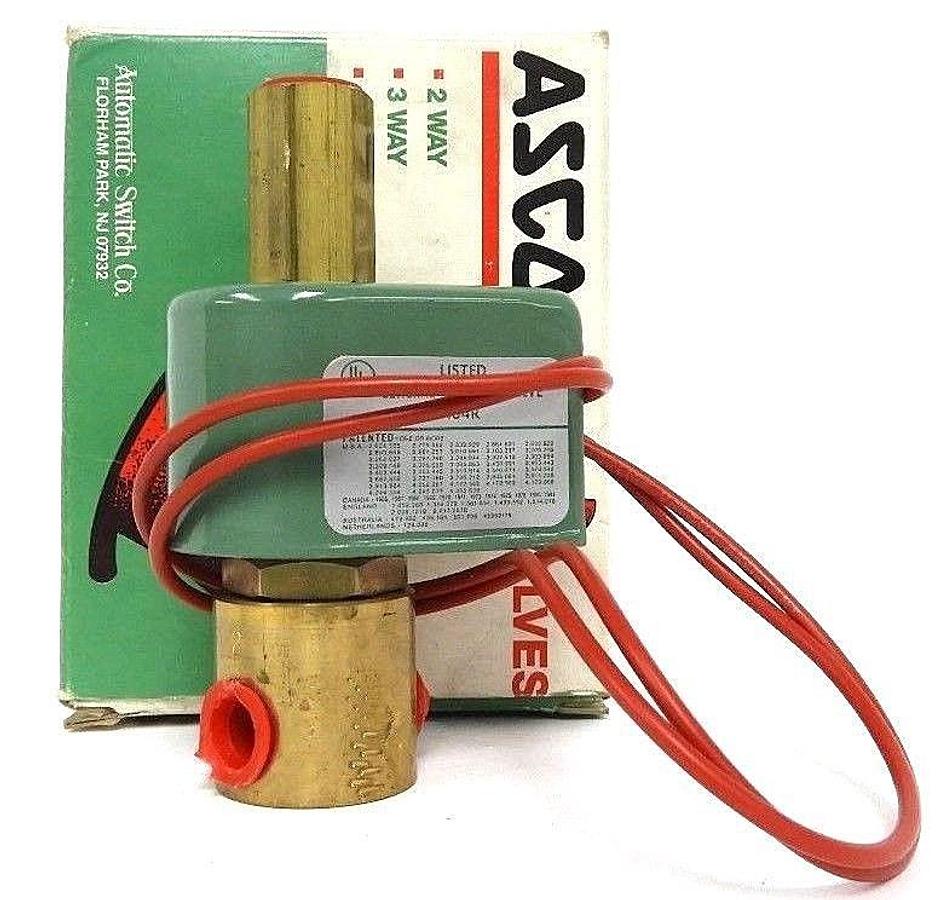 NIB ASCO 8314C6 SOLENOID VALVE 24/DC, 1/4 PIPE, 11.2 WATTS