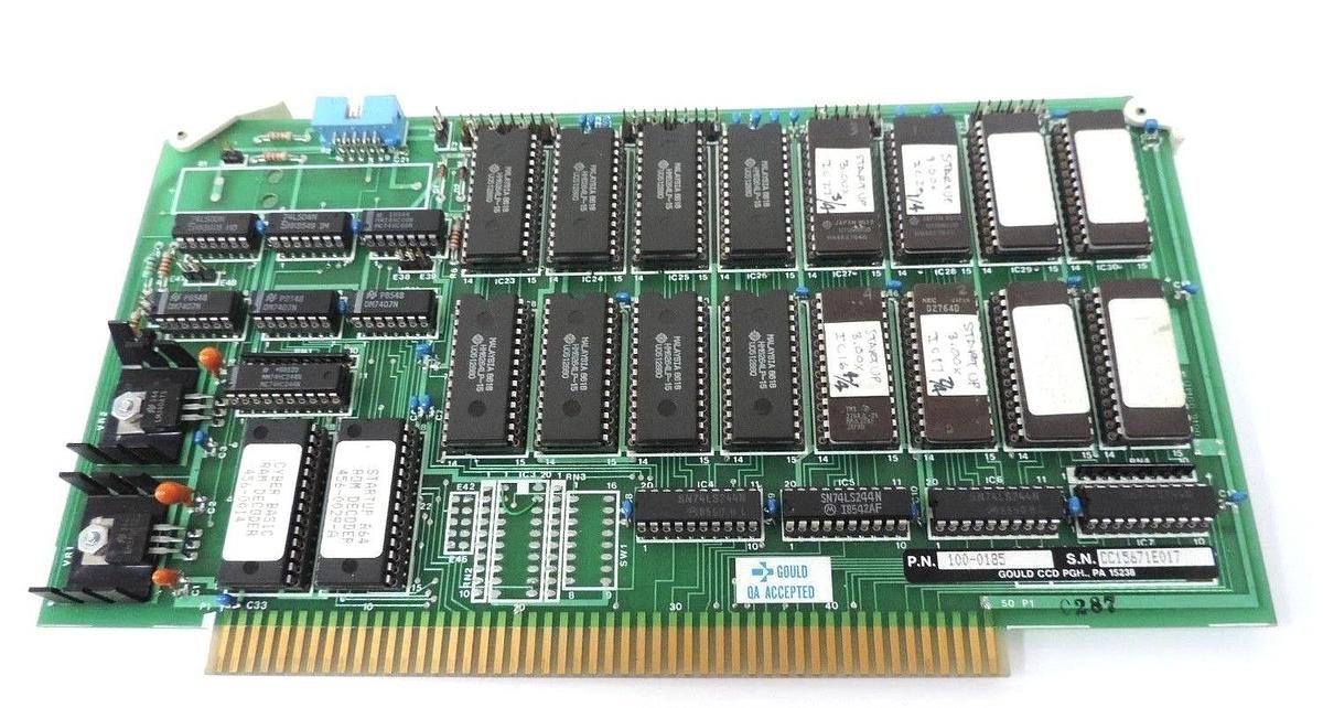 Refurbished REPAIRED GOULD MODICON 100-0185 MEMORY BOARD RAM/ROM GOULD ICC 1000185