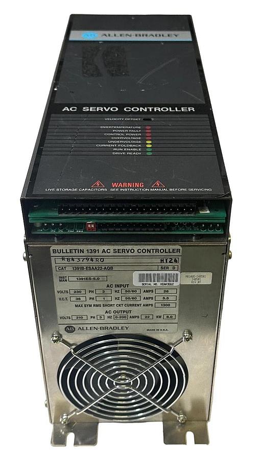 Used For Parts ALLEN BRADLEY 1391B-ESAA22-AQB /D AC SERVO CONTROLLER 8kW 22A 3-PHASE