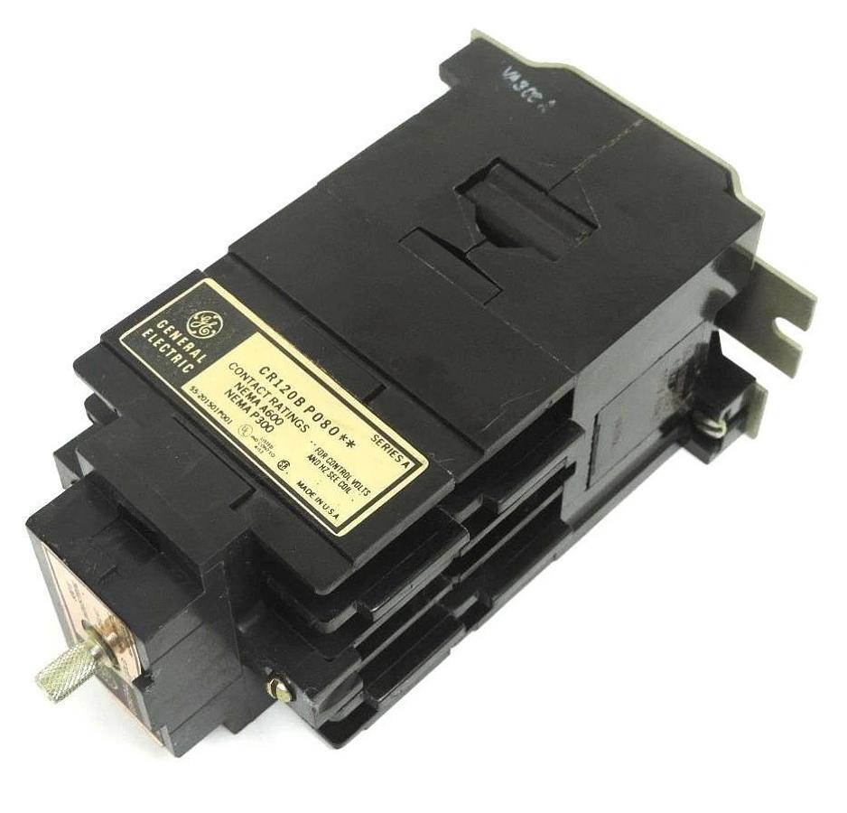 NEW GENERAL ELECTRIC CR120BP080 RELAY SERIES A WITH 55-51396G2 COIL