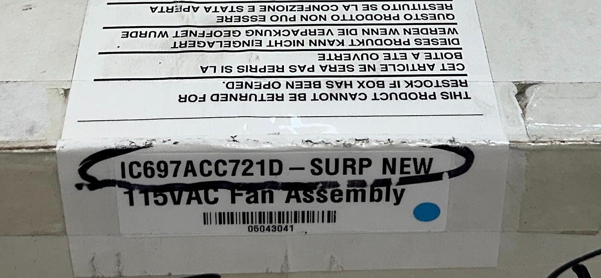 Used GE FANUC IC697ACC721D / IC697ACC721 Series 90-70 Rack Cooling Fan 115V OEM NSMP