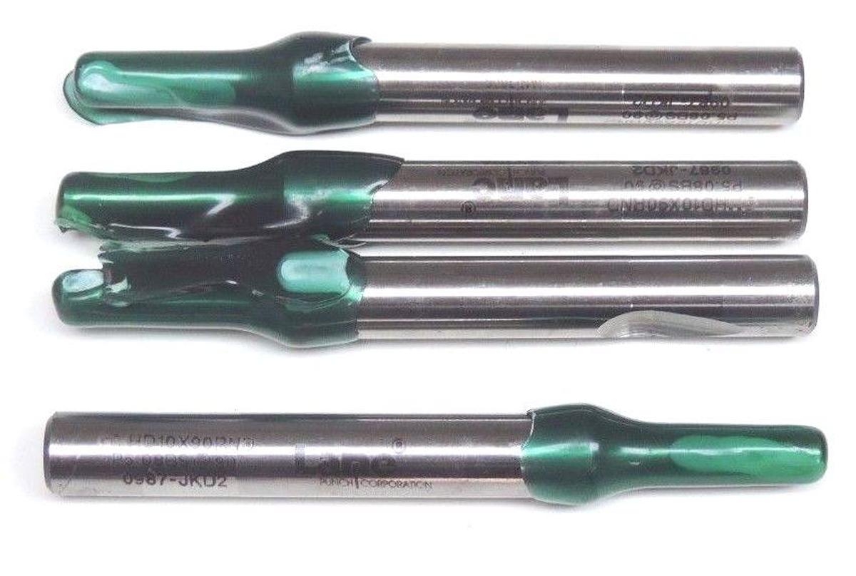 LOT OF 4 NEW LANE PUNCH CO. GMHD10X90RND PUNCHES 0987-JKD2, P5.08BS@90, 0987JKD2