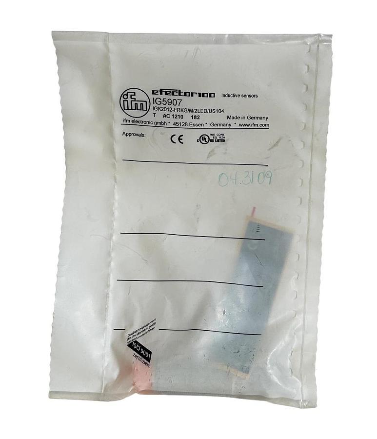Used NEW IFM EFECTOR IGK2012-FRKG/M/2LED/US104 / IG5907 INDUCTIVE SENSOR RESISTANT