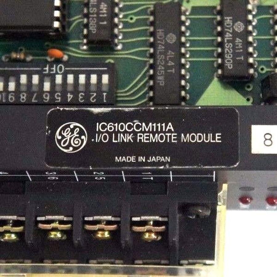 Used GENERAL ELECTRIC IC610CCM111A I/O LINK REMOTE MODULE