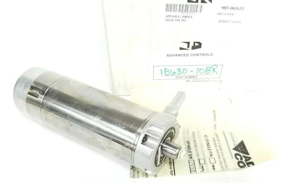Refurbished ADVANCED CONTROLS 18630-108R CNC SPINDLE 18630108R (REPAIRED)