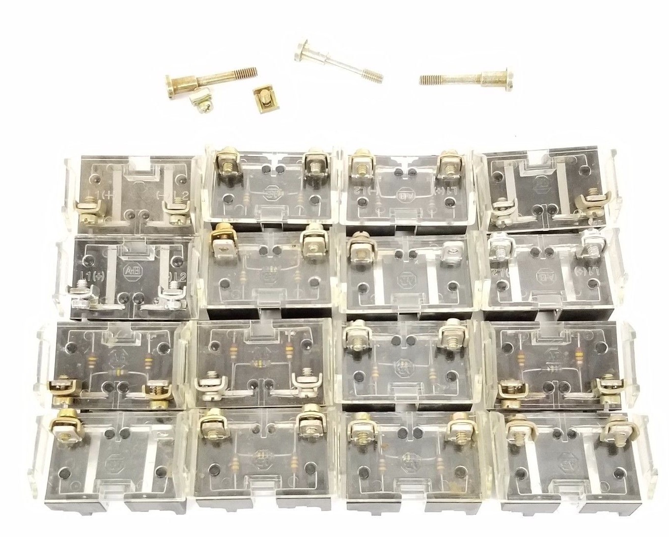 Used LOT OF 16 ALLEN BRADLEY CONTACT BLOCKS