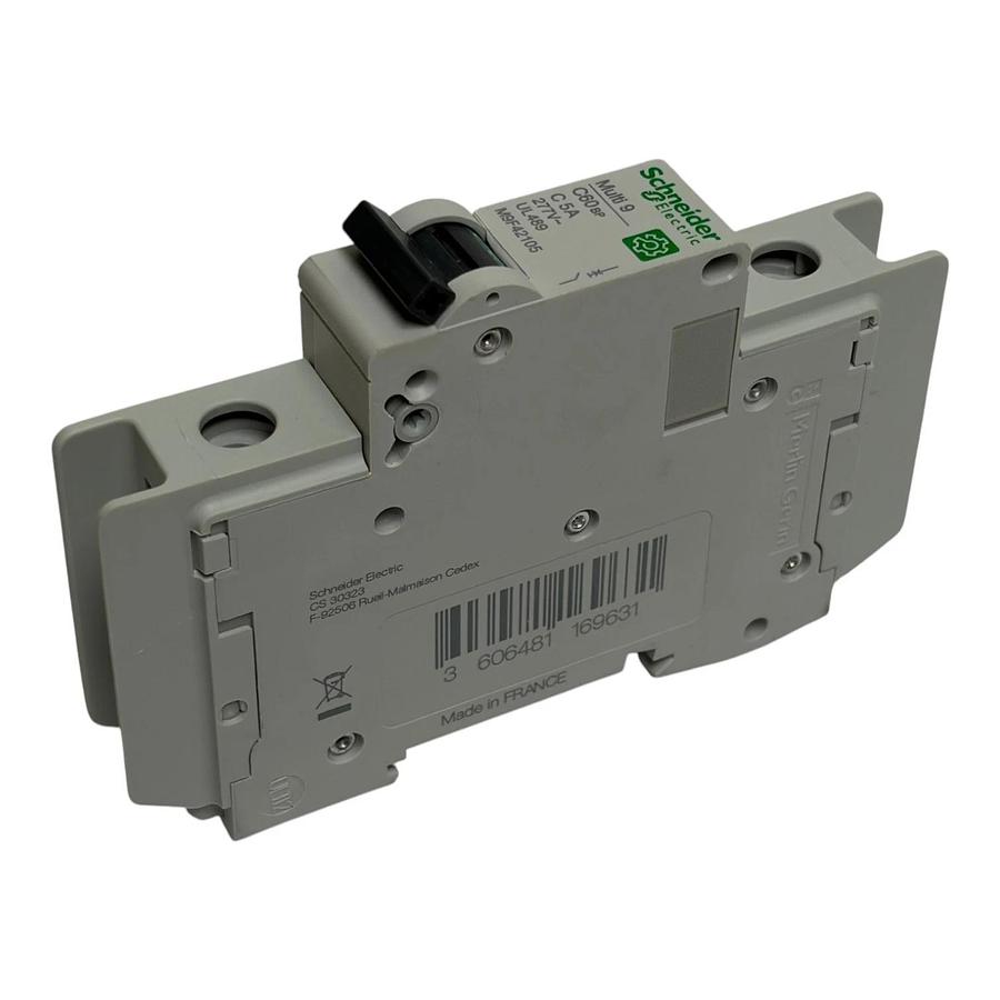 Schneider Electric M9F42105 Multi9 C60BP 1 Pole 5A C Curve Circuit Breaker New