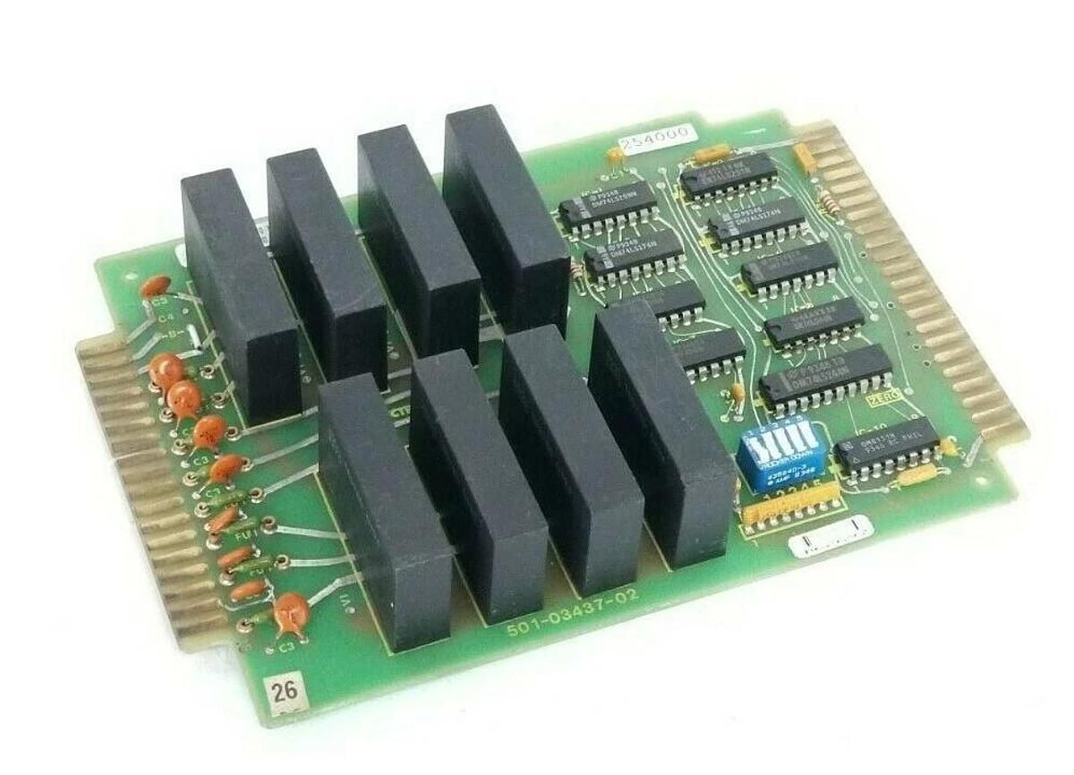 Used GIDDINGS & LEWIS ELECTRONICS 502-03381-01 DC OUTPUT BOARD 501-03437-02 W/ DC60MP