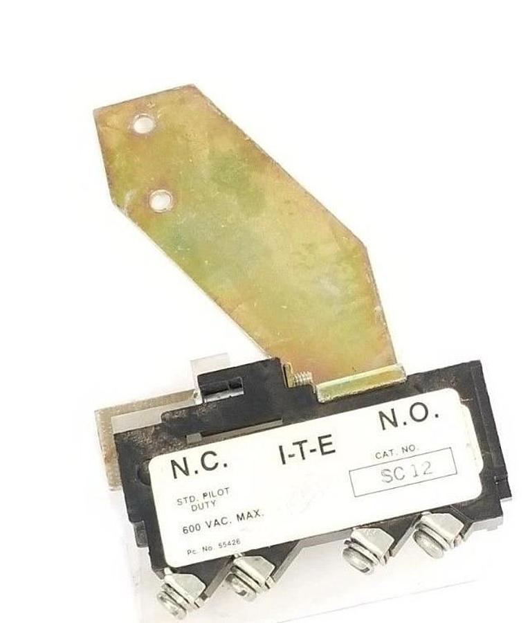 Used I-T-E SC 12 INTERLOCK SWITCH SC12, 600 VAC. MAX.