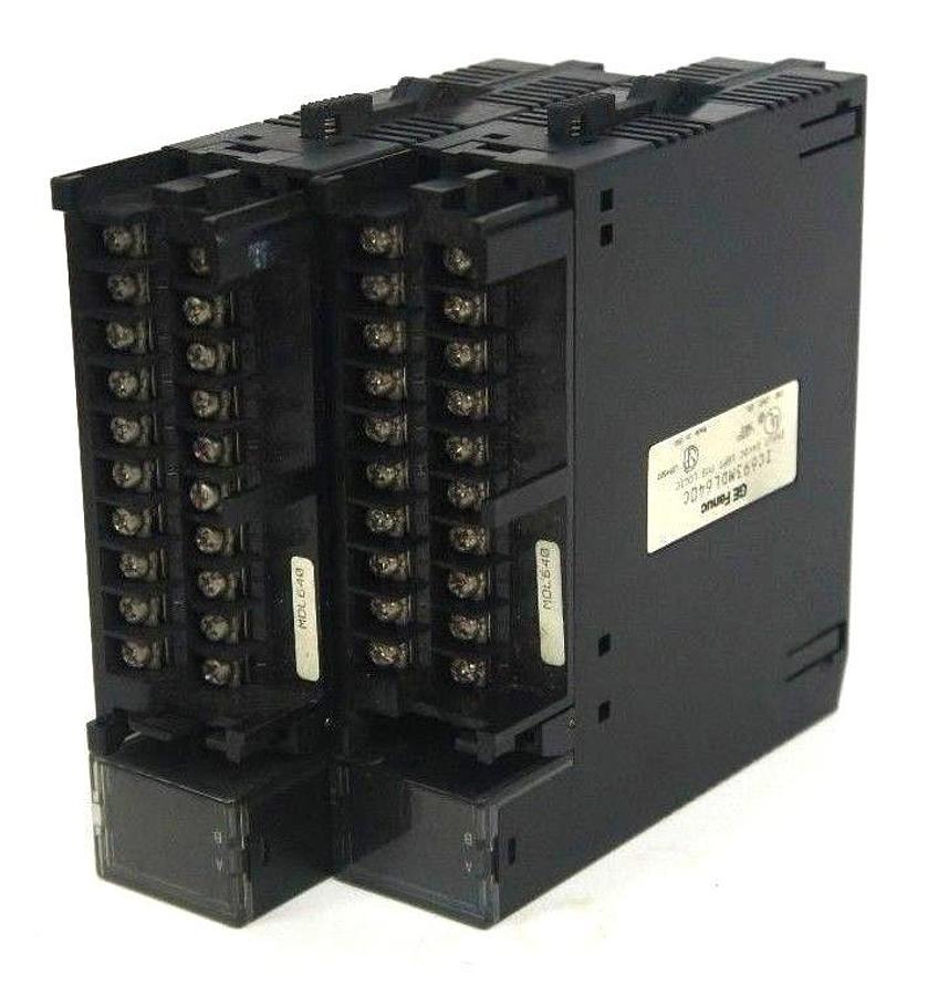 Used LOT OF 2 GE FANUC IC693MDL640C INPUT MODULE 24VDC 16 PT POS LOGIC MISSING DOORS