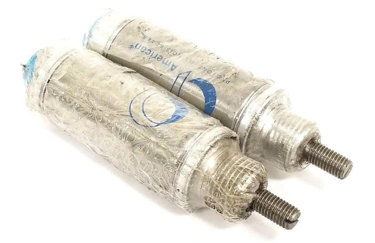 LOT OF 2 NEW AMERICAN 875SNS-0.50 AIR CYLINDERS 1/2'' STROKE 7/8'' BORE