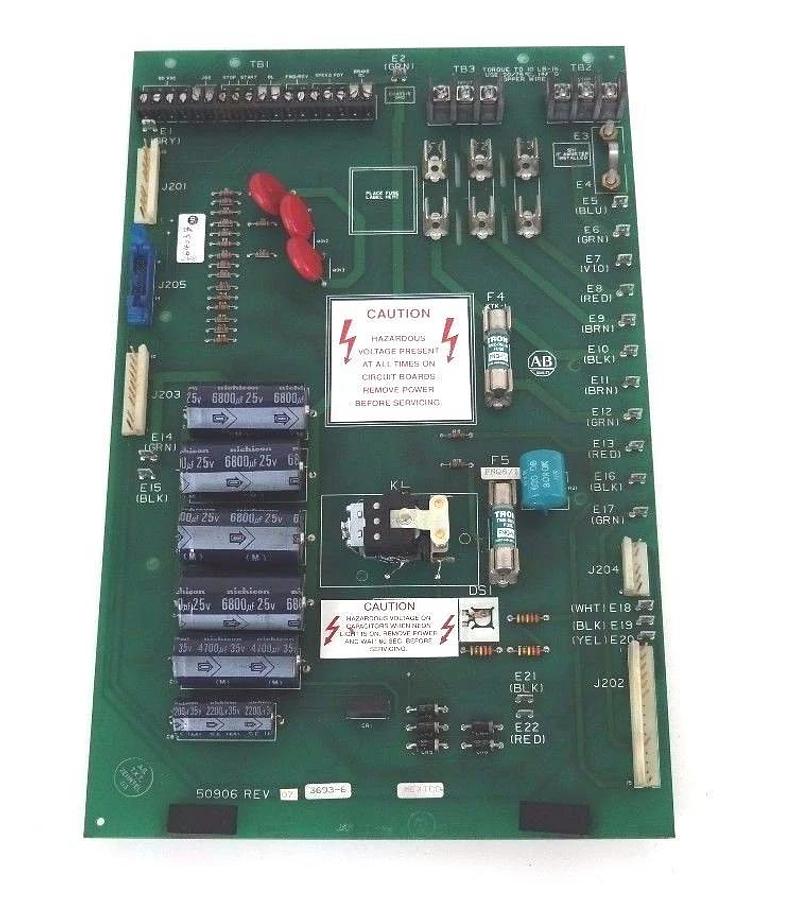Used ALLEN BRADLEY 50906 POWER DISTRIBUTION BOARD REV 7