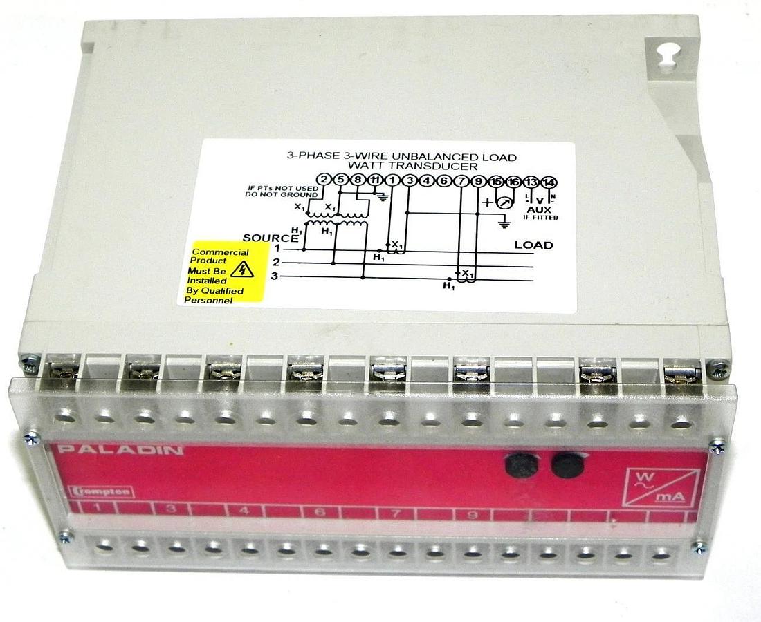 NIB PALADIN CROMPTON 256-TWMU-E9831 TRANSDUCER 480V UNIT F.S. ADJ. 400W-2000W