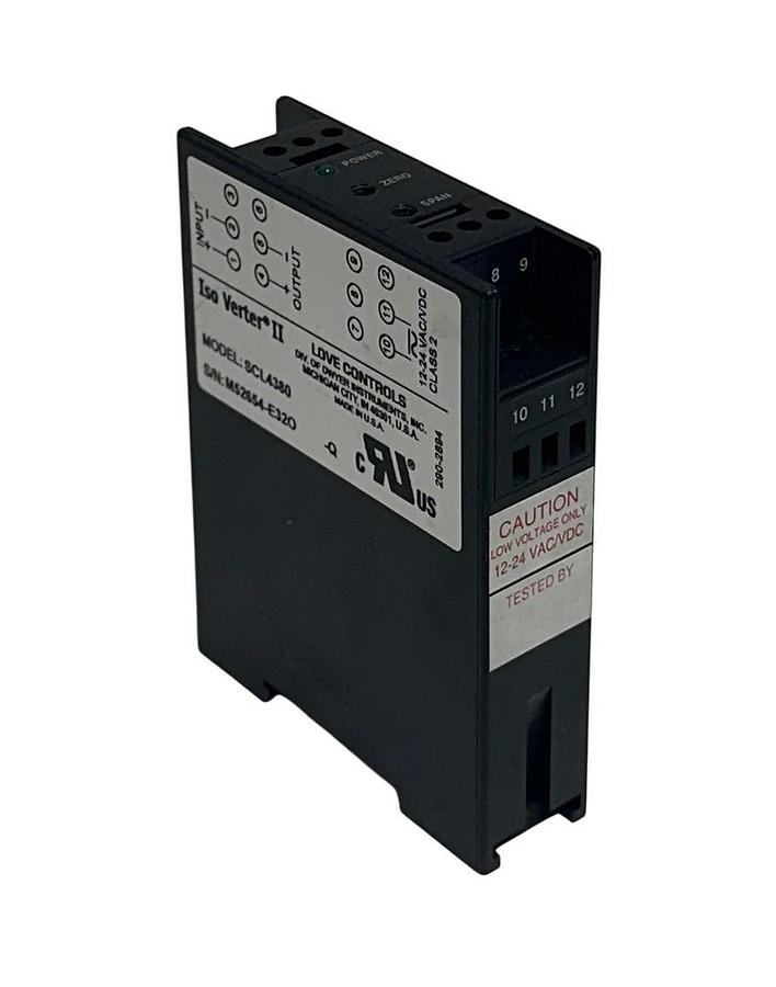 DWYER LOVE CONTROLS SCL4380 Iso Verter II SIGNAL CONDITIONER 12-24VAC/DC NSNP