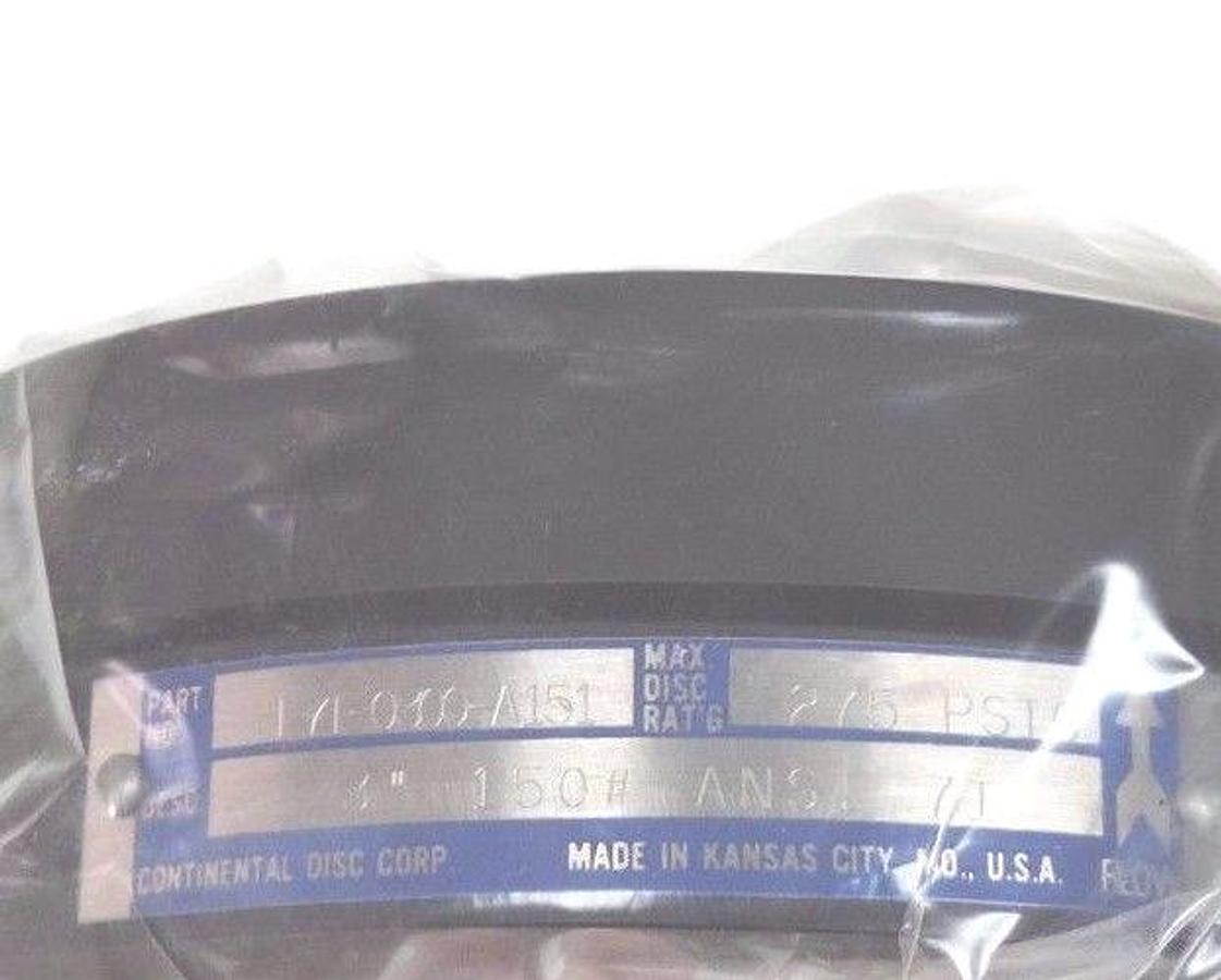NIB CONTINENTAL DISC L7I-0300-A151 RUPTURE DISC HOLDER 3'' 150# ANSI 7I