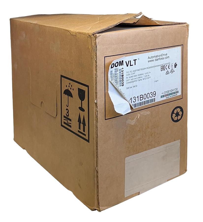 Used DANFOSS 131B0039 / FC-302P3K0T5E20H1XGXXXSXXXXAXBXCXXXXDX VLT DRIVE 3kW/4HP NSMP