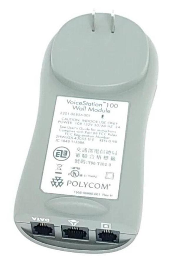 Used POLYCOM 2201-06856-001 / 220106856001 VoiceStation 100 WALL MODULE