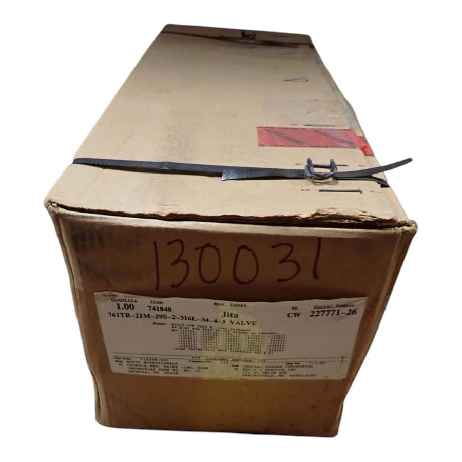 Used Alfa Laval Tri-Clover 761TR-21M-29S-2-316L-34-4-3 2" Divert Seat Valve 316LSS