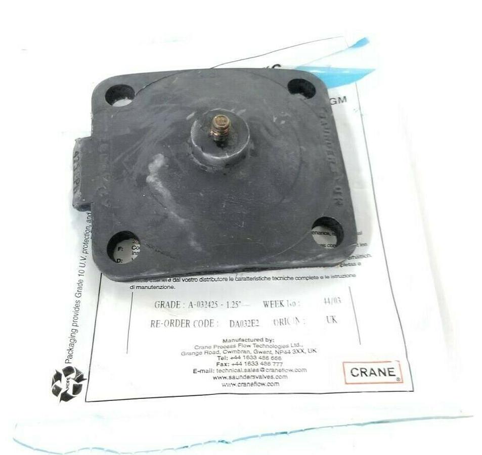 Used NEW SAUNDERS DA032E2 DIAPHRAGM A-032425-1.25'' 425 EPM A 1 1/4 DN32