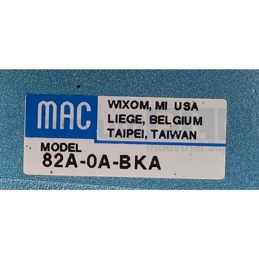 Used NEW MAC VALVES 82A-0A-BKA SERIES 82 SOLENOID VALVE MANIFOLD BLOCK 1/4"NPT NSMP