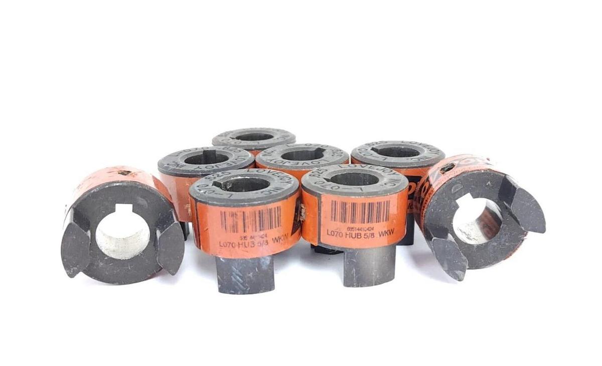 Used LOT OF 8 LOVEJOY 68514410424 L-070 .625 JAW COUPLINGS