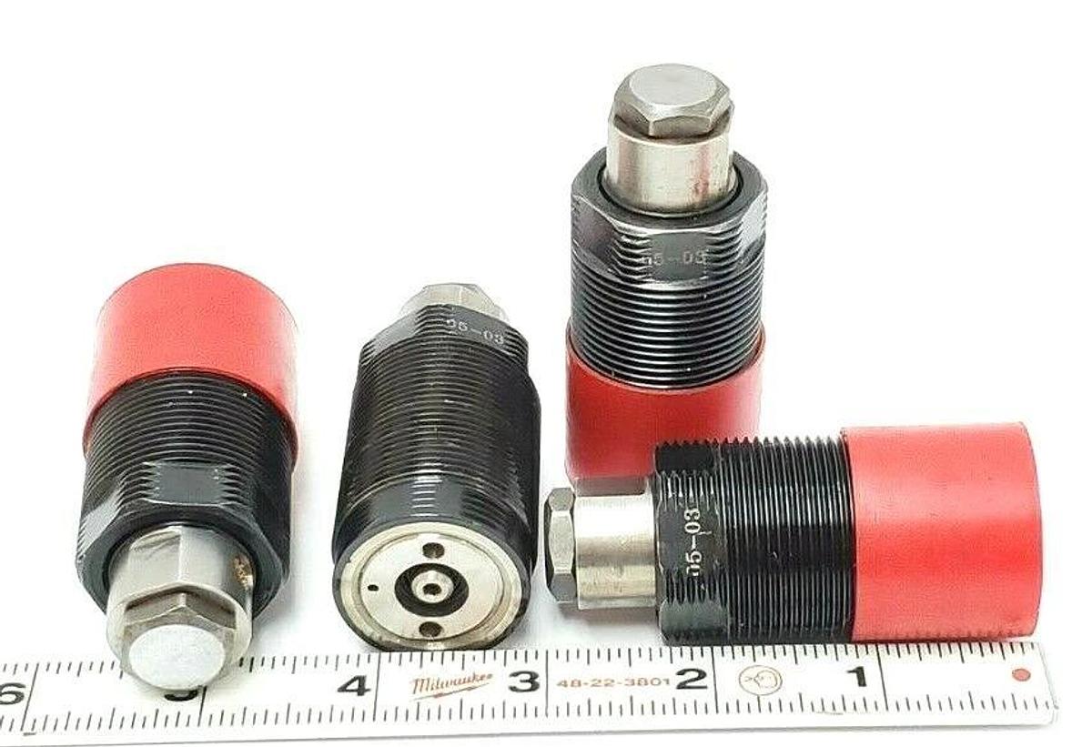 LOT OF 4 NEW VEKTOR VEKTEK 10-0708-06 WORK SUPPORT FLUID ADV. CARTRIDGES, 1-1/8"