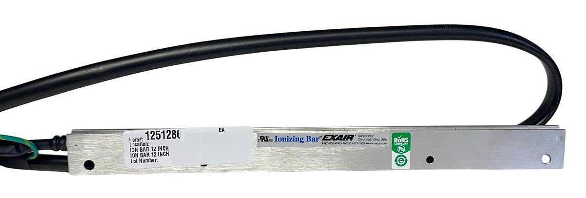 Used EXAIR MODEL 7012 ANTI-STATIC IONIZING BAR 12'' LENGTH ION AIR KNIFE SERIES NSMP