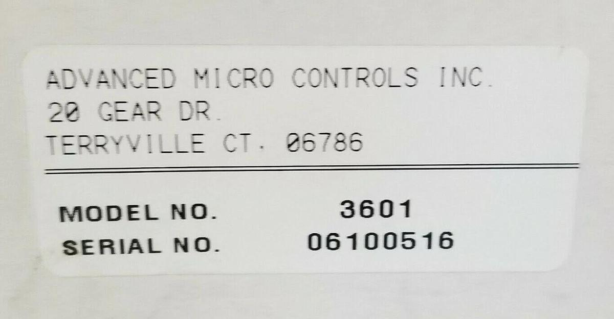 Used NIB ADVANCED MICRO CONTROLS MODEL: 3601 AXIS STEPPER CONTROLLER