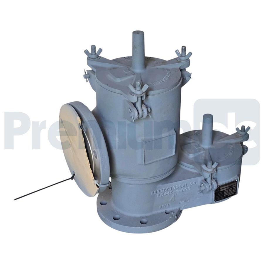 Protectoseal F18544D4 Pipe-Away Pressure/Vacuum Relief Vent SS316 Size 4"x4" FLG