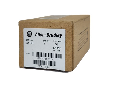 Used NIB ALLEN BRADLEY 1794-IB16 SER. A FLEX INPUT MODULE 16 POINT