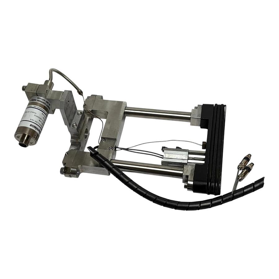 Used Dynisco PT4676-1.5M-14/5 Melt Pressure Transducer on Extruder Slide Gate Assy.