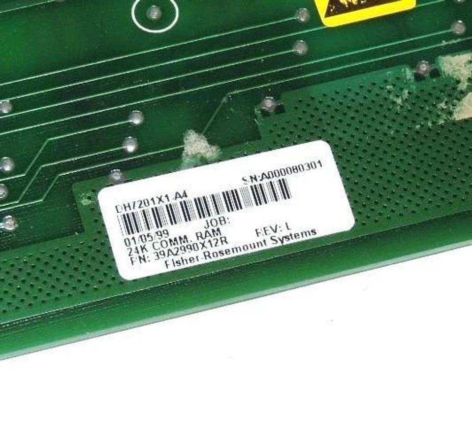 NEW FISHER ROSEMOUNT DH7201X1-A4 RAM BOARD, REV L, DH7201X1A4