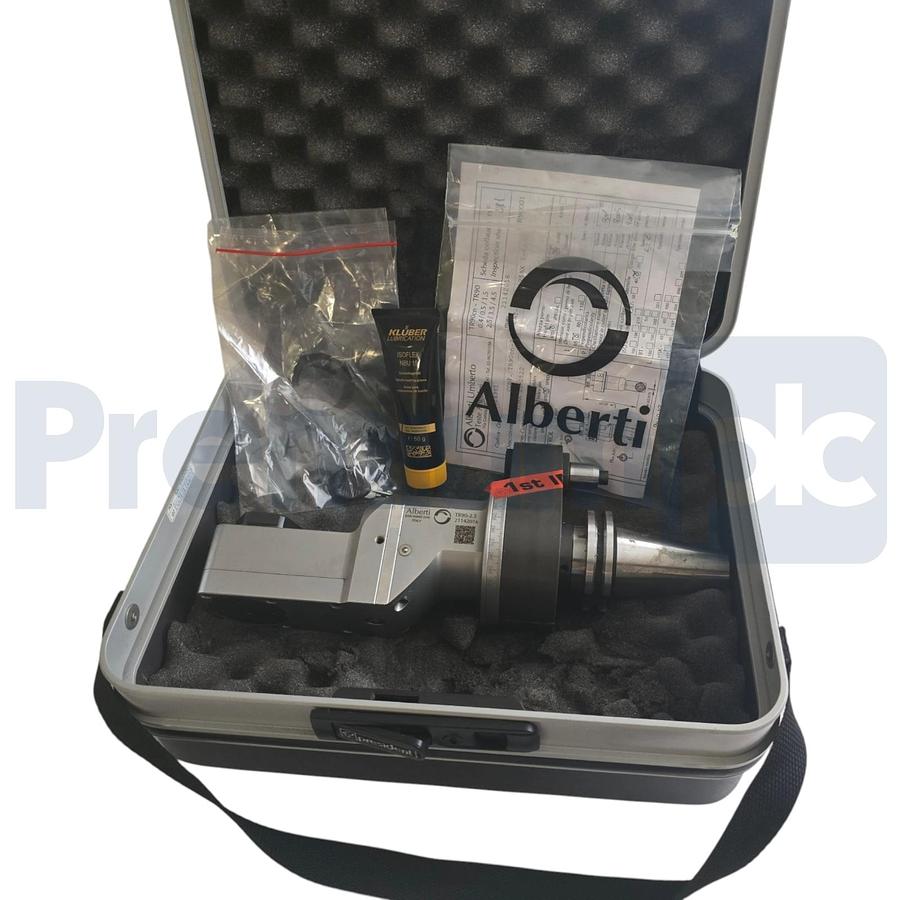 Used Alberti ER-AX25 T90 | TR90cn 2.5 CAT40 I=65 PL=25 CNC Right Angle Milling Head