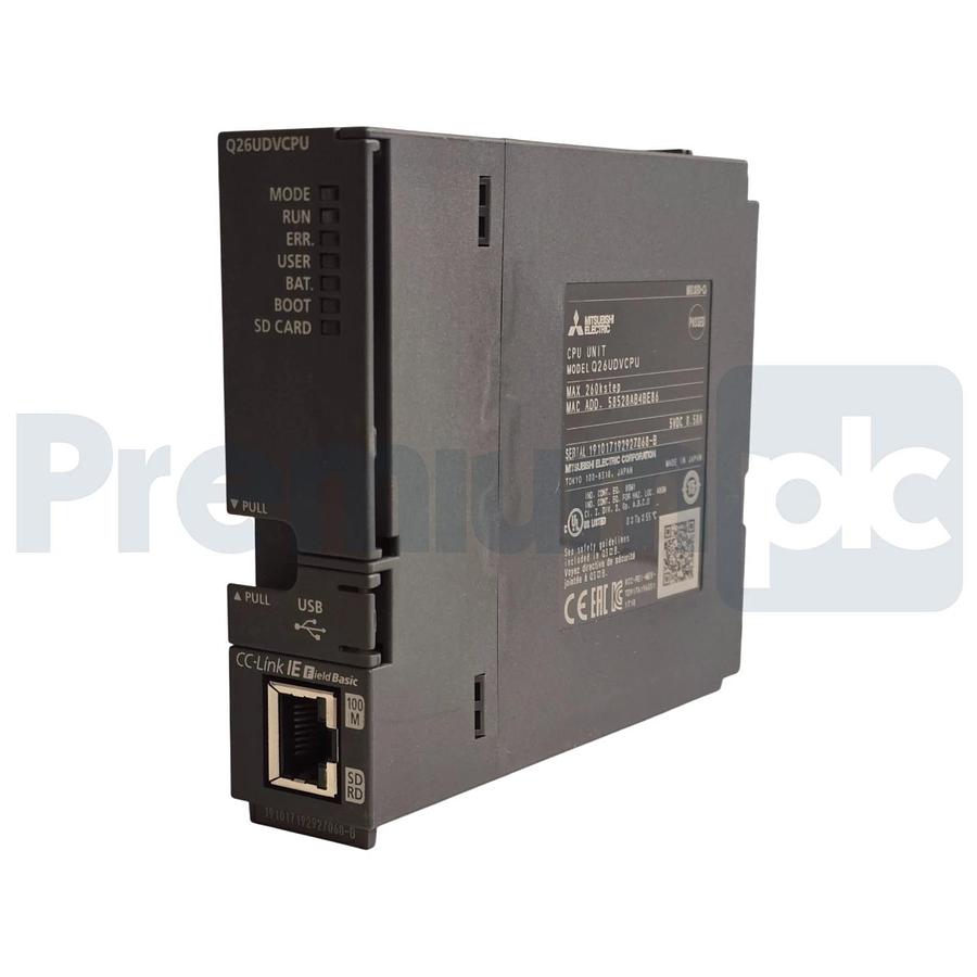 Used MITSUBISHI ELECTRIC Q26UDVCPU MELSEC-Q QnU SERIES (PLC) CPU UNIT 260kstep USPI