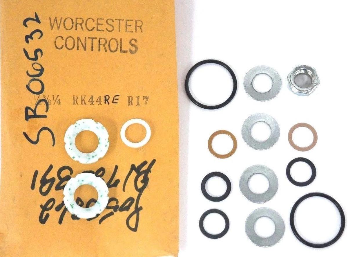 Used NEW WORCESTER CONTROLS RK44RER17 REPAIR KIT 1/2, 3/8, 1/4, RK44RE R17