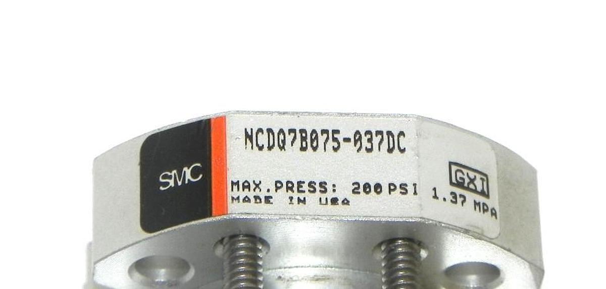 Used NEW SMC NCDQ7B075-037DC COMPACT CYLINDER NCDQ7B075037DC 200PSI, 1.37MPA